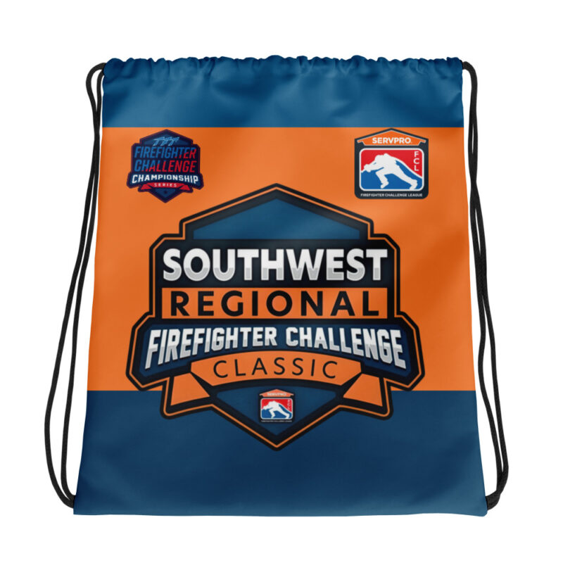 Carry the legacy of the Southwest with the "Champion's Legacy Drawstring Bag." Show your pride in the Southwest Regional Firefighter Challenge. #FFCCS #Firefighter #ChampionLegacy #VictoryInTheSouthwest