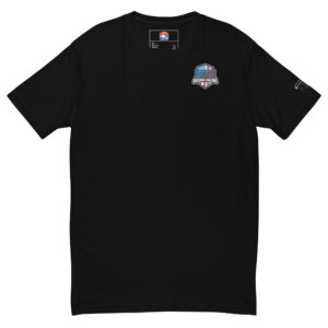 T-shirt with a small US Record Holder Firefighter Challenge logo on the chest, available in various colors.