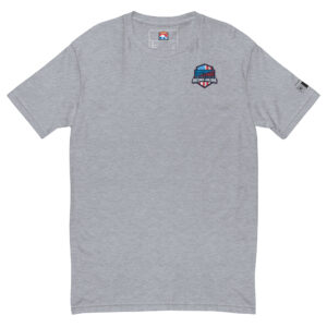 T-shirt with a small US Record Holder Firefighter Challenge logo on the chest, available in various colors.