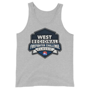 West is Best! Celebrate the West Regional Firefighter Challenge with this official tank top.