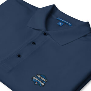 Southeast Regional low-profile polo with embroidered logo, navy blue polo for Firefighter Challenge fans and supporters.