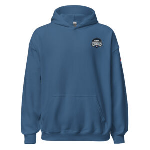 hoodie featuring a small West Regional Firefighter Challenge logo on the left chest.