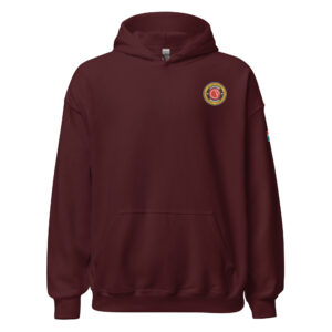 Lion’s Den Member hoodie with small logo on the chest.