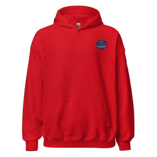 hoodie featuring a small Firefighter Challenge Championship Series logo on the chest.