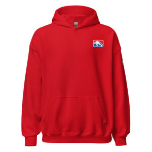 hoodie featuring a small Firefighter Challenge League logo on the chest.