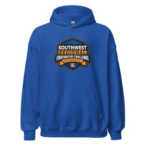 hoodie with the large Southwest Regional Firefighter Challenge Classic logo on the chest.