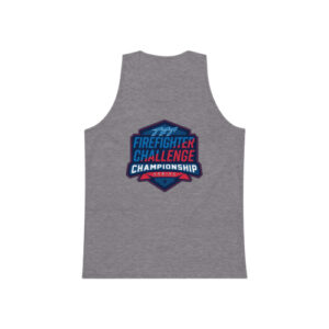 Firefighter Challenge Championship Series tank top with the official logo, grey in color.